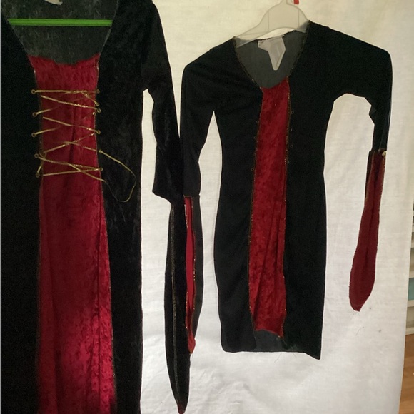 Dress up alike two dresses for Halloween red and black . - Picture 2 of 5